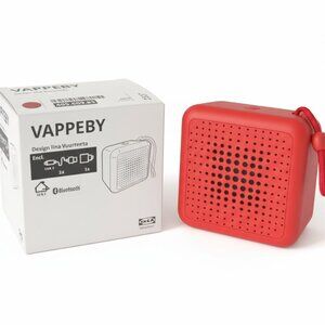 IKEA VAPPEBY Bluetooth Speaker – Red – Brand New in Box (Water-Resistant)